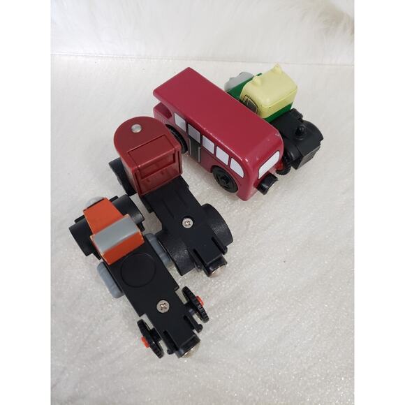 Lot Thomas Friends Wooden Railway Train Bertie Madge Monty Elizabeth Bus Truck‎ - Picture 6 of 7